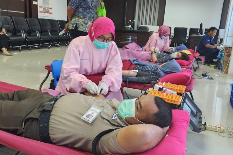 Sambut HUT Ke 55 BPJS Kesehatan Cabang Semarang Gelar Aksi Donor Darah