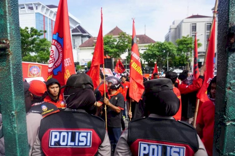 Ribuan Buruh Akan Mengikuti Aksi Demonstrasi #HariBuruh Di Semarang, Rabu (01/05). Dicky A Wijaya/RMOLJawaTengah