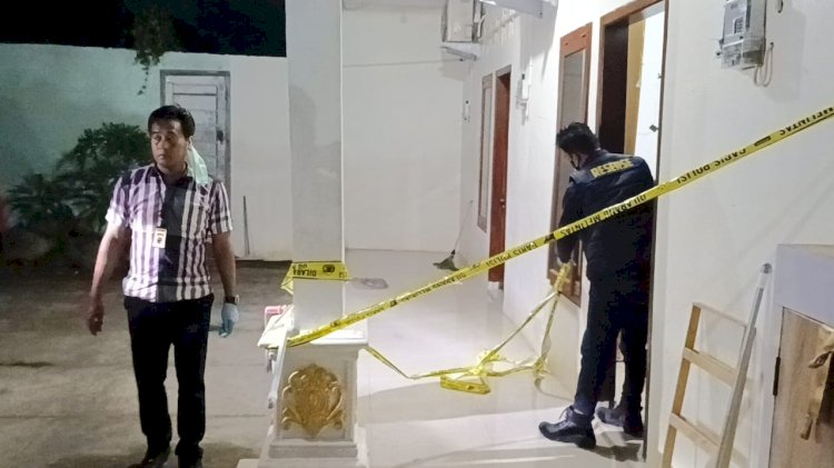 Rumah kos tempat jenazah Munanti, warga Tegalsari, Kecamatan Kandeman, ditemukan.