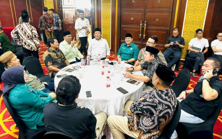 Semua Bacabup dan Bacawabup yang mengikuti penjaringan di DPC PKB Kudus diundang pembekalan oleh Ketua Umum PKB Muhaimin Iskandar di Semarang. Arif Edi Purnomo/RMOLjateng