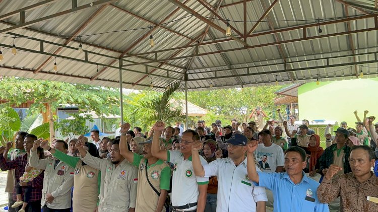 Para pedagang pasar di Kabupaten Tegal deklarasi dukung Sudaryono di Pilgub Jateng