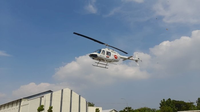 Wisata udara keliling Solo dengan helikopter. Dian Tanti/RMOLJateng